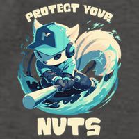 Squirrel Catcher Protect Your Nuts Funny Baseball Cute Gift Vector Backpack