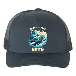 Squirrel Catcher Protect Your Nuts Funny Baseball Cute Gift Yupoong Adult 5-Panel Trucker Hat