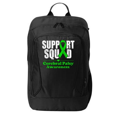 Support Cerebral Palsy Cp Awareness Month Green Ribbon City Backpack