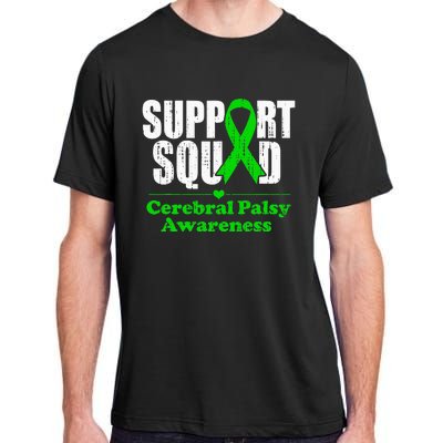 Support Cerebral Palsy Cp Awareness Month Green Ribbon Adult ChromaSoft Performance T-Shirt