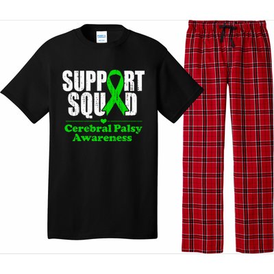 Support Cerebral Palsy Cp Awareness Month Green Ribbon Pajama Set