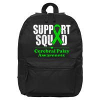 Support Cerebral Palsy Cp Awareness Month Green Ribbon 16 in Basic Backpack