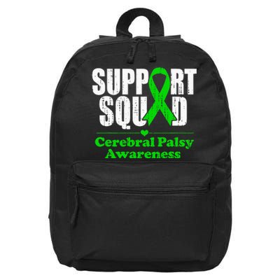 Support Cerebral Palsy Cp Awareness Month Green Ribbon 16 in Basic Backpack