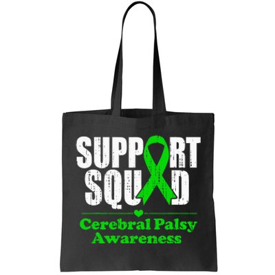 Support Cerebral Palsy Cp Awareness Month Green Ribbon Tote Bag