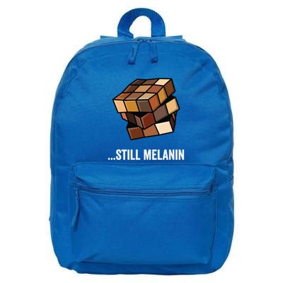 Speed Cubing Puzzle Cuber Cube Still Melanin Gift 16 in Basic Backpack