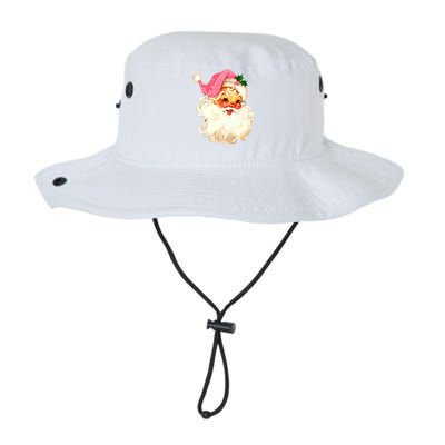 Santa Claus Pink Christmas Face Old Xmas Vintage Pink Santa Gift Legacy Cool Fit Booney Bucket Hat