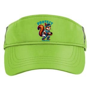 Squirrel Catcher Protect Your Nuts Funny Baseball Gift Adult Drive Performance Visor