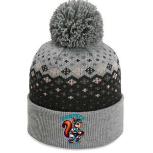 Squirrel Catcher Protect Your Nuts Funny Baseball Gift The Baniff Cuffed Pom Beanie