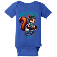 Squirrel Catcher Protect Your Nuts Funny Baseball Gift Baby Bodysuit