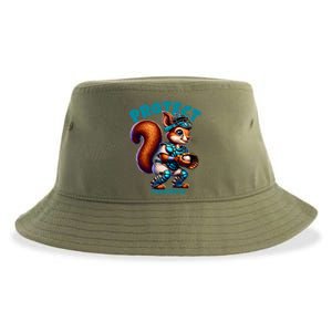 Squirrel Catcher Protect Your Nuts Funny Baseball Gift Sustainable Bucket Hat