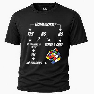 Speed Cubing Puzzle Funny Cubing Cuber Gift Cooling Performance Crew T-Shirt