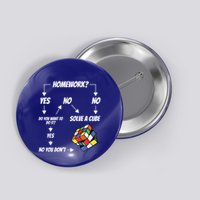 Speed Cubing Puzzle Funny Cubing Cuber Gift Button
