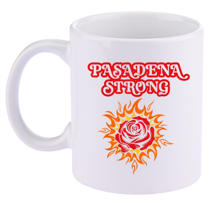 Strong California Pasadena Strong Rose Fire 11oz C Handle Ceramic Mug