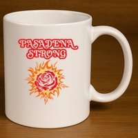 Strong California Pasadena Strong Rose Fire 11oz C Handle Ceramic Mug
