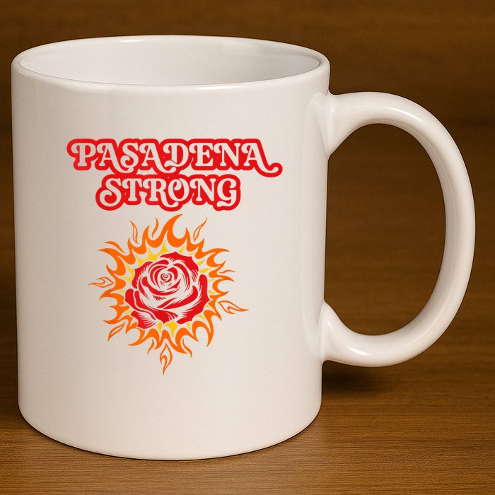 Strong California Pasadena Strong Rose Fire 11oz C Handle Ceramic Mug