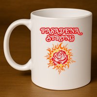 Strong California Pasadena Strong Rose Fire 11oz C Handle Ceramic Mug