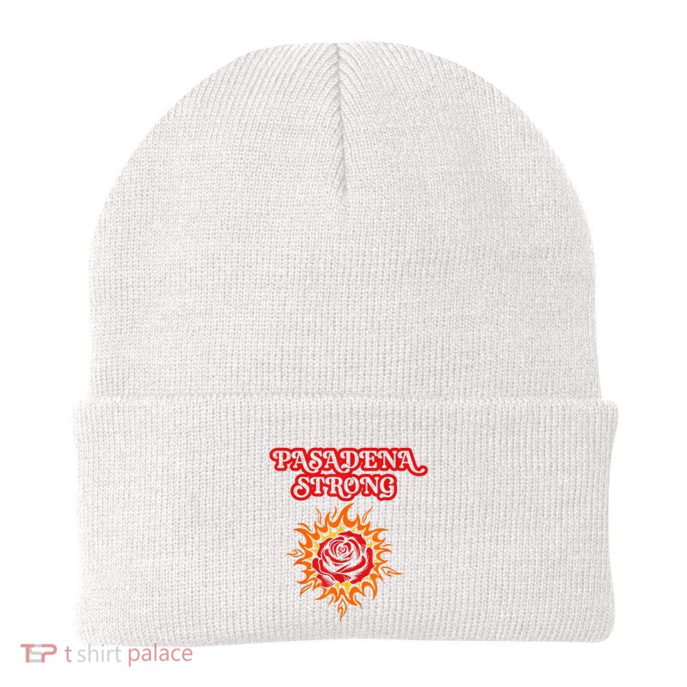 Strong California Pasadena Strong Rose Fire Beanie