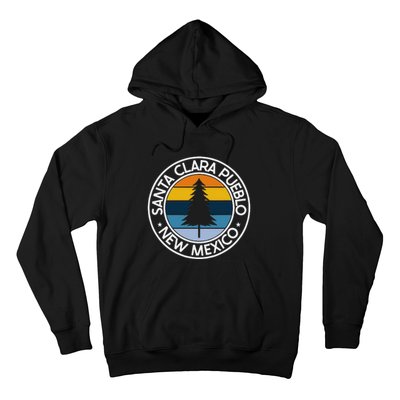 Santa Clara Pueblo New Mexico Nm Usa City Pride Retro Sunset Hoodie