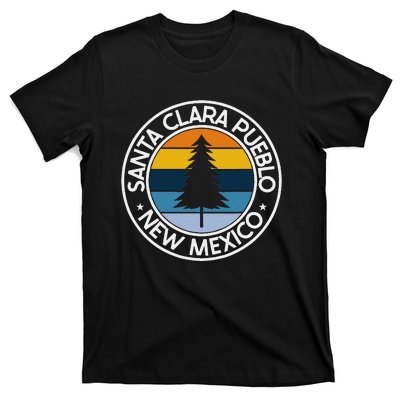 Santa Clara Pueblo New Mexico Nm Usa City Pride Retro Sunset T-Shirt