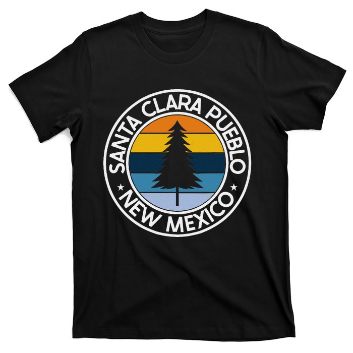 Santa Clara Pueblo New Mexico Nm Usa City Pride Retro Sunset T-Shirt