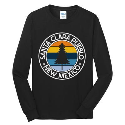 Santa Clara Pueblo New Mexico Nm Usa City Pride Retro Sunset Tall Long Sleeve T-Shirt