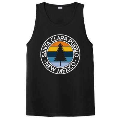 Santa Clara Pueblo New Mexico Nm Usa City Pride Retro Sunset PosiCharge Competitor Tank