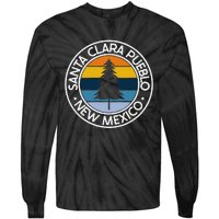 Santa Clara Pueblo New Mexico Nm Usa City Pride Retro Sunset Tie-Dye Long Sleeve Shirt