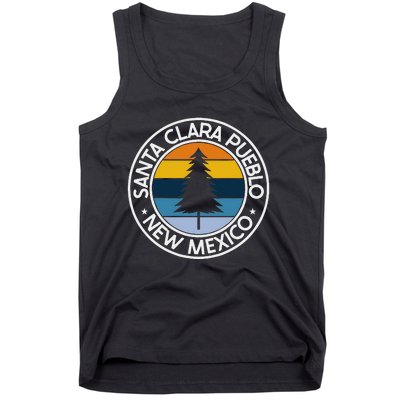 Santa Clara Pueblo New Mexico Nm Usa City Pride Retro Sunset Tank Top