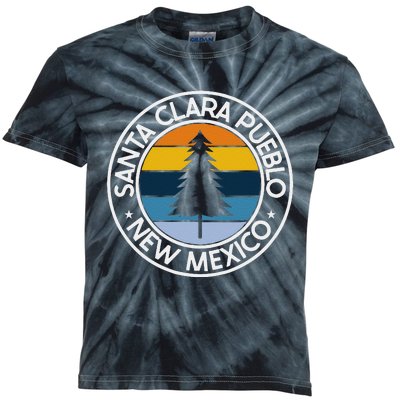 Santa Clara Pueblo New Mexico Nm Usa City Pride Retro Sunset Kids Tie-Dye T-Shirt