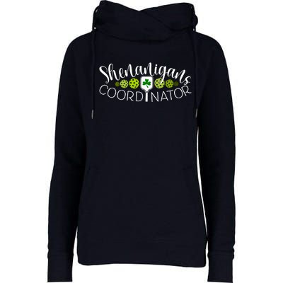 Shenanigans Coordinator Pickleball Sport Womens Funnel Neck Pullover Hood