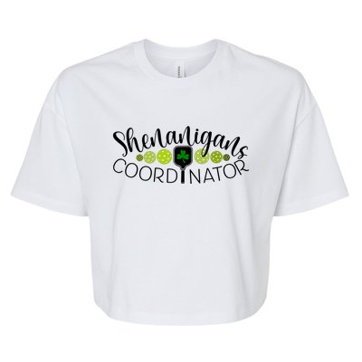 Shenanigans Coordinator Pickleball Sport Bella+Canvas Jersey Crop Tee