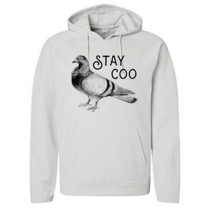 Stay Coo Pigeons Pigeon Breeder Performance Fleece Hoodie