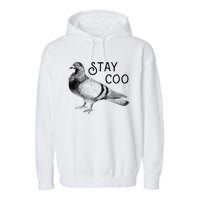 Stay Coo Pigeons Pigeon Breeder Garment-Dyed Fleece Hoodie