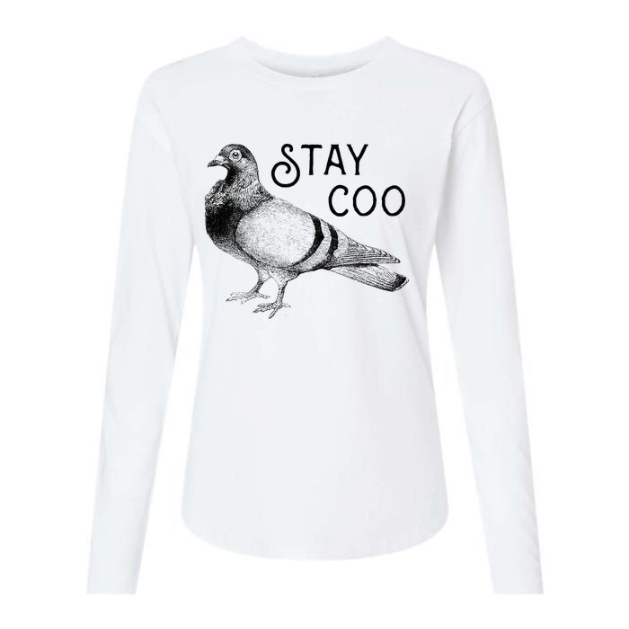 Stay Coo Pigeons Pigeon Breeder Womens Cotton Relaxed Long Sleeve T-Shirt