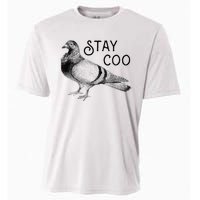 Stay Coo Pigeons Pigeon Breeder Cooling Performance Crew T-Shirt