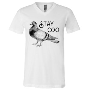 Stay Coo Pigeons Pigeon Breeder V-Neck T-Shirt