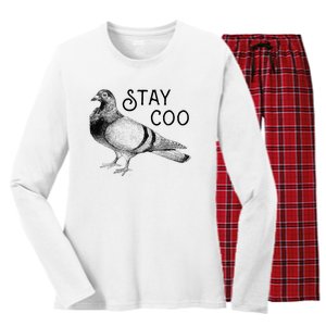 Stay Coo Pigeons Pigeon Breeder Women's Long Sleeve Flannel Pajama Set 