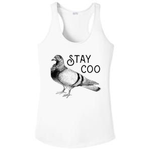 Stay Coo Pigeons Pigeon Breeder Ladies PosiCharge Competitor Racerback Tank