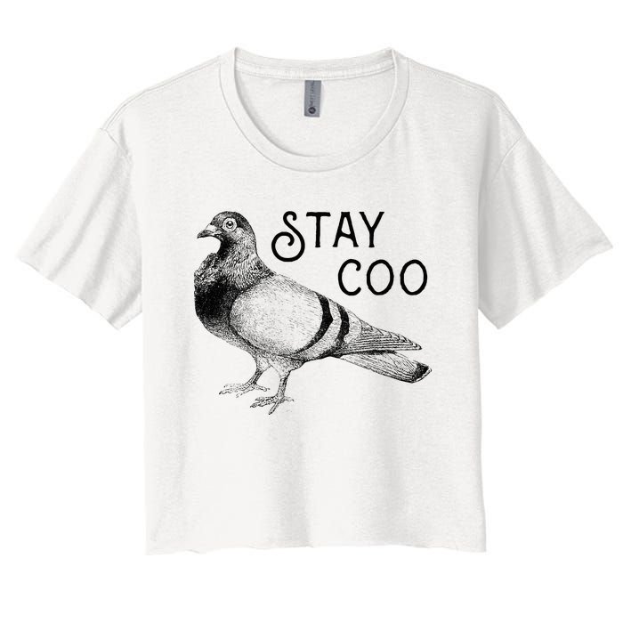 Stay Coo Pigeons Pigeon Breeder Women's Crop Top Tee