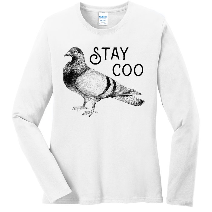 Stay Coo Pigeons Pigeon Breeder Ladies Long Sleeve Shirt