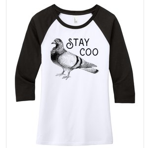 Stay Coo Pigeons Pigeon Breeder Women's Tri-Blend 3/4-Sleeve Raglan Shirt