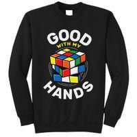 Speed Cubing Puzzle Cube Good With My Hands Sweatshirt