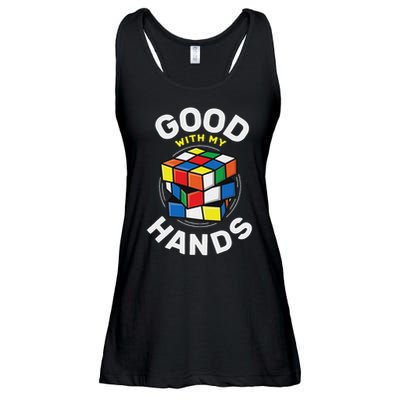 Speed Cubing Puzzle Cube Good With My Hands Ladies Essential Flowy Tank