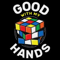 Speed Cubing Puzzle Cube Good With My Hands Metallic Star Ornament