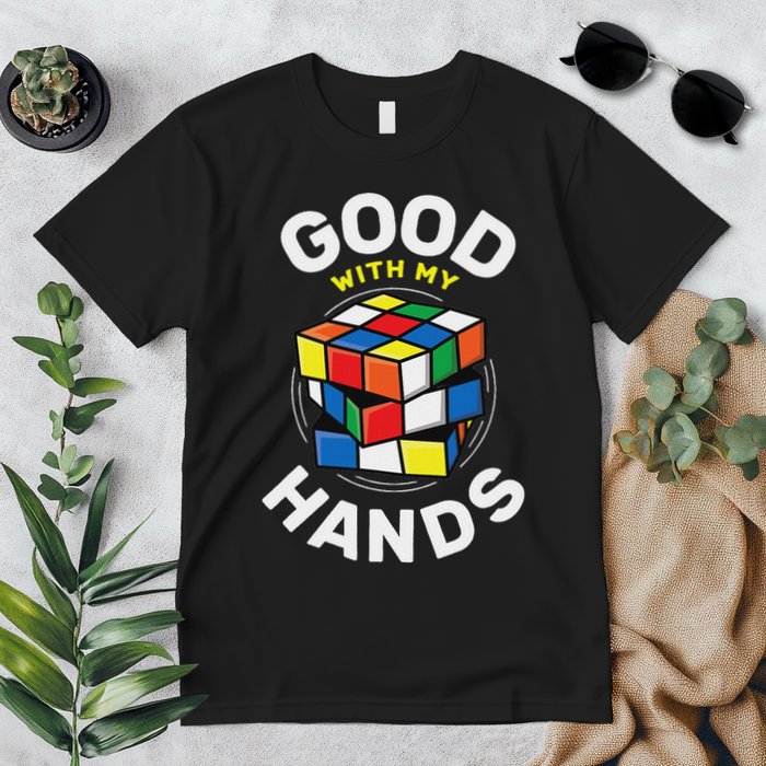 Speed Cubing Puzzle Cube Good With My Hands Premium T-Shirt