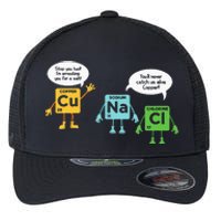 Science Chemistry Periodic Table Funny Scientist Nerd Geeks Flexfit Unipanel Trucker Cap