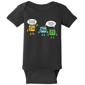 Science Chemistry Periodic Table Funny Scientist Nerd Geeks Baby Bodysuit