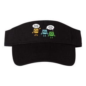 Science Chemistry Periodic Table Funny Scientist Nerd Geeks Valucap Bio-Washed Visor