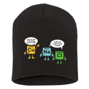 Science Chemistry Periodic Table Funny Scientist Nerd Geeks Short Acrylic Beanie