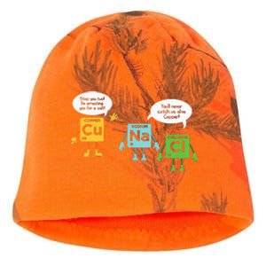 Science Chemistry Periodic Table Funny Scientist Nerd Geeks Kati - Camo Knit Beanie